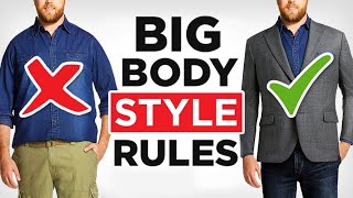 How To Dress Sharp Even If Youre FAT 21 Large Guy Style Tips [upl. by Colette]