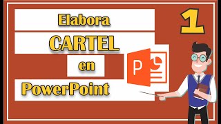 ¿Cómo hacer un CARTEL en PowerPoint [upl. by Haronid]