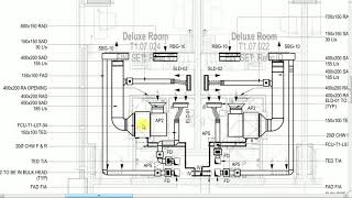 HVAC Drawing Details  Fan Coil Units  FCU [upl. by Nauhs]