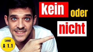 Kein vs Nicht  The difference and rules explained  YourGermanTeacher [upl. by Sula]