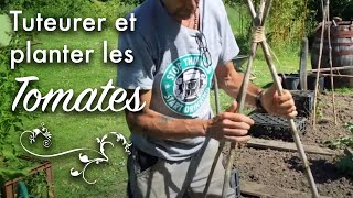 Tuteurer et planter les tomates [upl. by Aed]