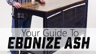 A Great Way to Ebonize Ash for Woodworking Projects [upl. by Artaed]