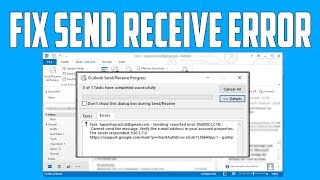 How to Fix Outlook Send Receive Error Solved [upl. by Llerreg889]