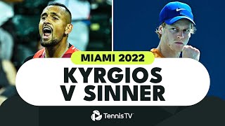 Nick Kyrgios vs Jannik Sinner Highlights  Miami 2022 [upl. by Mia805]