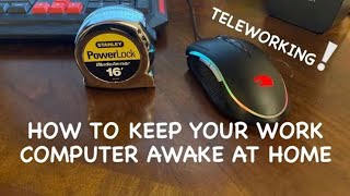 MOUSE JIGGLER HOW TO KEEP YOUR COMPUTER AWAKE [upl. by Grekin956]