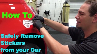 Sticker Removal  quotHow Toquot Video Tutorial [upl. by Dieball]