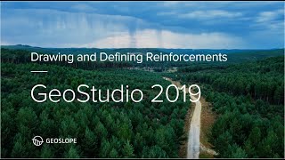 GeoStudio 2019 Drawing and Defining Reinforcements [upl. by Regdirb]