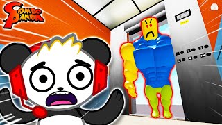 Combo Panda Going into the Craziest Elevator in Roblox [upl. by Ddej]