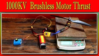 1000kv Brushless Motor Thrust [upl. by Bulley]