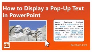 How to Display a Popup Text in PowerPoint [upl. by Ylecara]