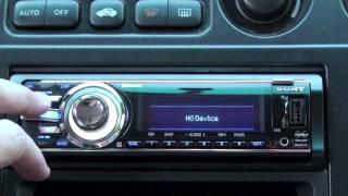 Sony Xplod MEXBT5700U Bluetooth Indash CD Car Stereo reviewed by HighTechDad [upl. by Spragens910]