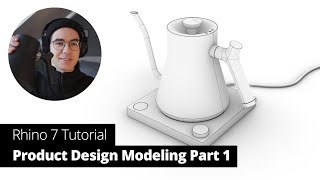 Rhino 7 Product Design Modeling Tutorial Part 1 [upl. by Ebeohp]