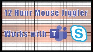 Mouse Jiggler 12 Hours ALMOST  Keep your Computer Awake [upl. by Akaya403]