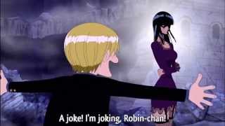 One Piece Funny Nico Robin  Sanji funny  Sanji Wants To See Robins Docking [upl. by Ainahs]