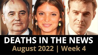 Who Died August 2022 Week 4  News amp Reactions [upl. by Eppesiug]