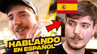 MRBEAST HABLANDO EN ESPAÑOL [upl. by Ellinehc]