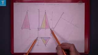 Orthographic Projection Triangular Pyramid [upl. by Romano]