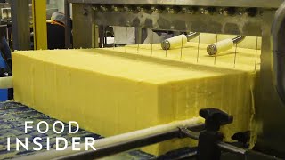 How A 100YearOld Vermont Creamery Makes Cheddar Cheese  Regional Eats [upl. by Aizat]