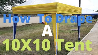 How To Decorate An Elegant 10x10 Tent Glam Design [upl. by Carolee]