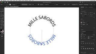 Texte curviligne avec Illustrator [upl. by Stearne]