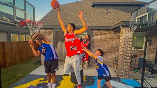 INTENSE FULL COURT Backyard Basketball… [upl. by Anitsrhc]