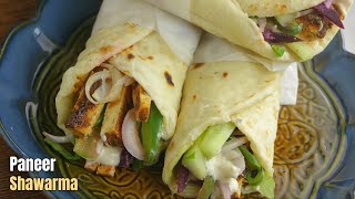 పనీర్ షావర్మాPaneer Shawarma recipe by vismai food shawarma recipe in telugu How to make shavarma [upl. by Ulu]