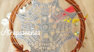 Atrapasueños fácil tejido a crochet tutorial [upl. by Ahseiyn]