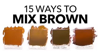 What Colors Make Brown The Ultimate Guide To Mixing Brown [upl. by Lacagnia719]