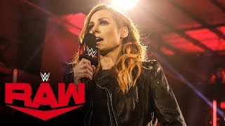 Becky Lynch announces she’s pregnant Raw May 11 2020 [upl. by Sadella]