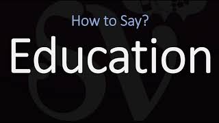 How to Pronounce Education CORRECTLY Meaning amp Pronunciation [upl. by Marrin]