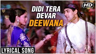 Didi Tera Devar Deewana  Lyrical Song  Hum Aapke Hain Koun  Salman Khan Madhuri Dixit [upl. by Oglesby51]