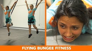 We Tried The Flying Bungee Workout [upl. by Sassan]