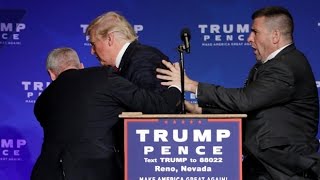 Donald Trump rushed off stage during rally in Nevada [upl. by Annmarie]