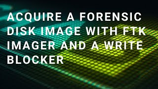 Acquiring a forensic disk image with FTK Imager and the Wiebetech USB Writeblocker [upl. by Yemrej238]