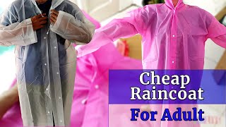 Cheap Raincoat for Adult  Lightweight Raincoat [upl. by Ienttirb647]