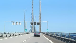 Øresund Bridge Copenhagen to Malmö [upl. by Aicargatla751]