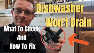 How To Replace A Dishwasher Drain Pump [upl. by Gnuhn]