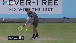 Two Nick Kyrgios Matches in One Day Best Moments amp Great Shots  Queens 2019 [upl. by Nyrak]