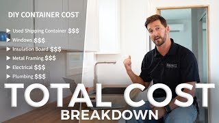 40ft DIY Shipping Container Home Total Cost Breakdown [upl. by Laure549]