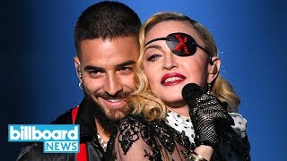 Madonna amp Maluma Television Debut of Medellin at 2019 BBMAs  Billboard News [upl. by Aehs517]