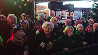 WHAT CHRISTMAS MEANS TO ME Rock Choir at Birkdale Lights Switch On 1st December 2024 [upl. by Chiarra]