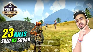 23 KILLS WITH NEW CHARACTERS  FREE FIRE 3rd ANNIVERSARY SPECIAL GAMEPLAY [upl. by Ablem]