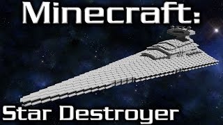 Minecraft Star Wars Star Destroyer Tutorial Imperial IClass 110th Scale [upl. by Agem]