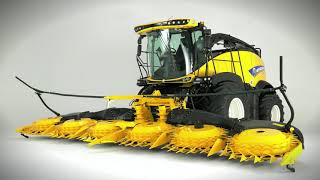 New Holland CR8090 Twin Rotor Combines Harvesting Wheat [upl. by Alic]