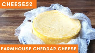 How to Make Cheddar Cheese  Farmhouse Cheddar with Cloth Banding Tutorial [upl. by Chobot897]