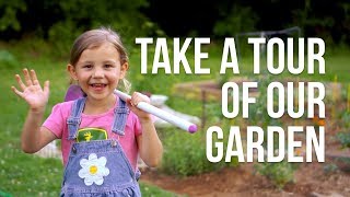 Gardening with Kids  The Garden Tour [upl. by Drawde]