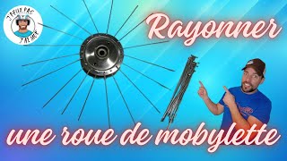 Rayonnage dune roue de mobylette [upl. by Dremann]