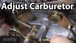 How To Adjust A Carburetor On Your Car [upl. by Sined]