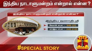 இந்திய நாடாளுமன்றம் என்றால் என்ன  Indian Parliament  Special News [upl. by Ellezig]