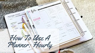 How to Use a Planner Hourly Layout [upl. by Cohlier]